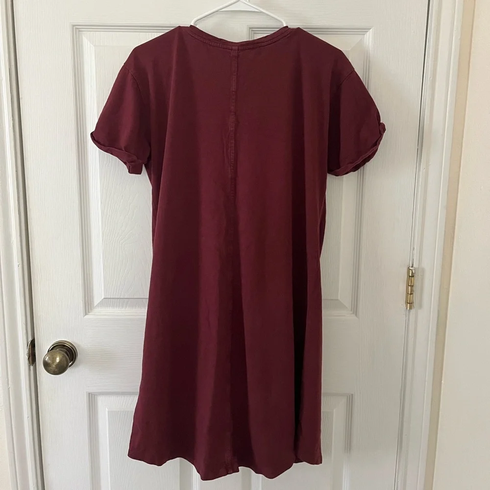Daily Ritual Burgundy Mini Dress - Picture 3 of 4